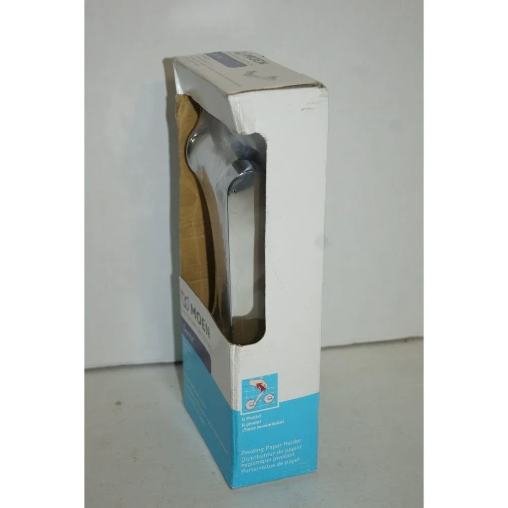 NEW Moen Genta Pivoting Toilet Paper Holder BH3808CH Chrome